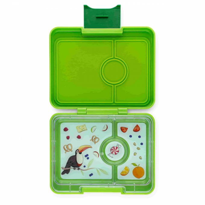 Yumbox Snack 3 compartimentos - lima