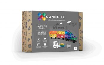 Connetix transportes arcoiris 50 piezas