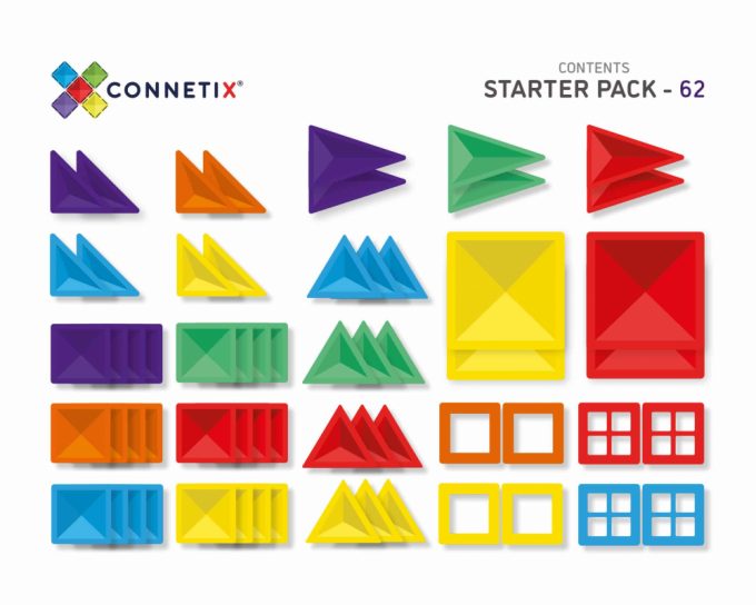 Connetix pack iniciación 62 piezas