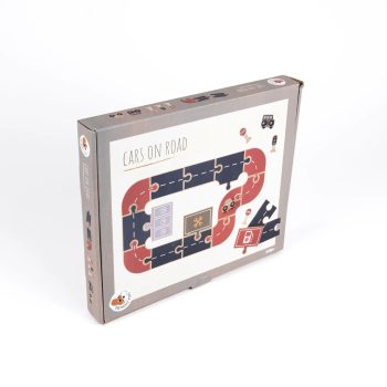 Circuito de coches de madera