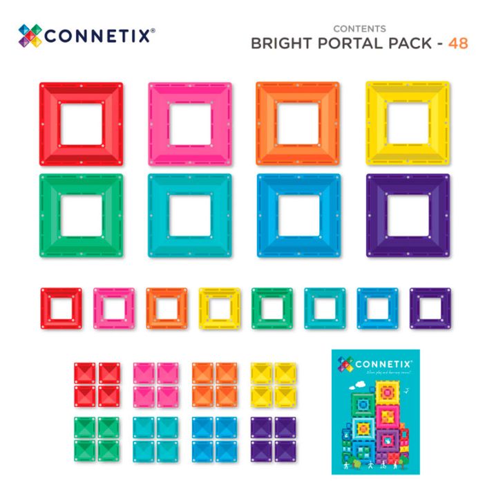 Connetix Bright Portal 48 piezas