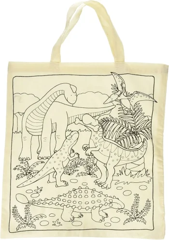 Tote bag algodón dinosaurios